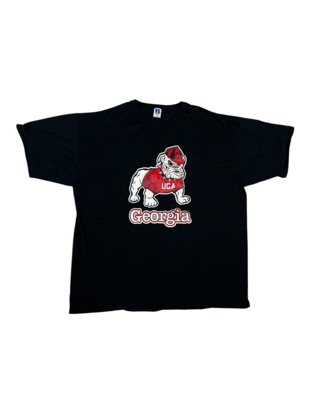 Vintage Georgia Bulldogs T-Shirt Mens 2XL Single Stitch Russell Made in USA